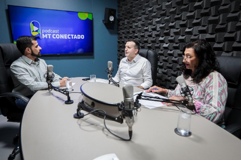 Gravação do podcast MT Conectado
