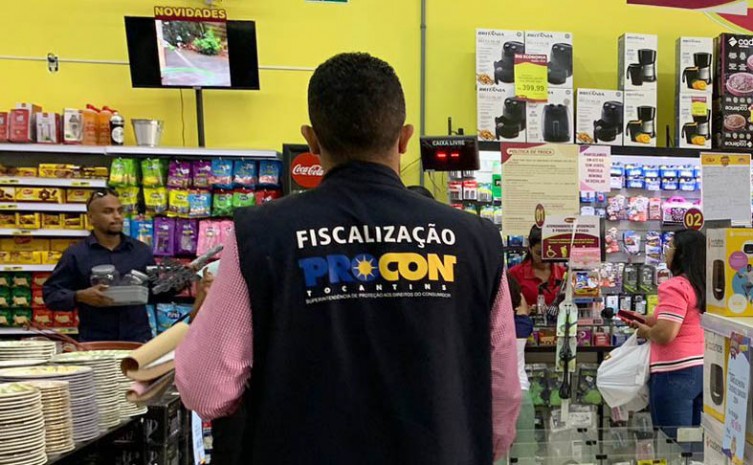 Loja já havia sido notificada para que regularizasse a situação - Foto: Procon/Governo do Tocantins