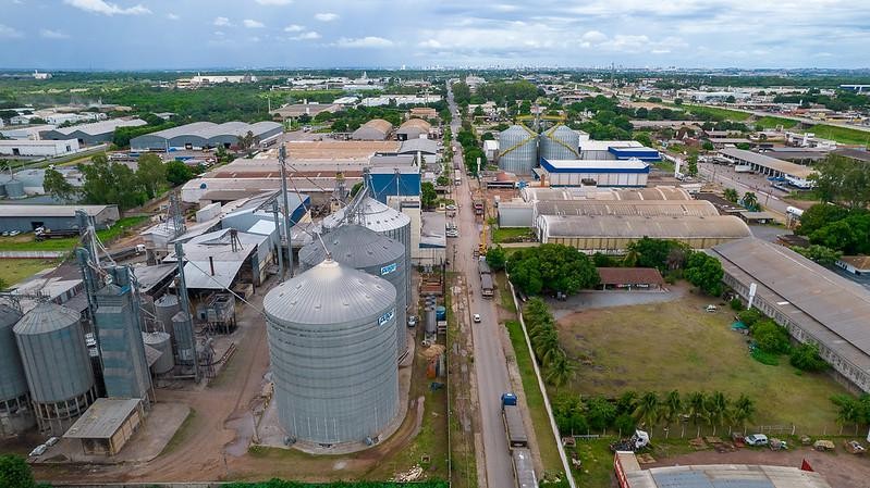 Vista aérea do distrito industrial de Cuiabá - Foto por: Daniel B. Meneses/Secom-MT