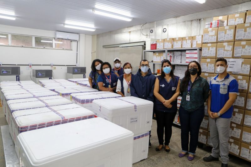 Maranhão recebe maior remessa de vacinas até o momento (Foto: Rogério Sousa)