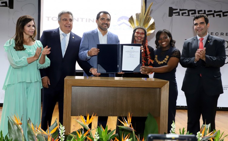 Em dia histórico, governador Wanderlei Barbosa empossa titular da Secretaria de Estado dos Povos Originários e Tradicionais - Foto: Antonio Gonçalves/Governo do Tocantins