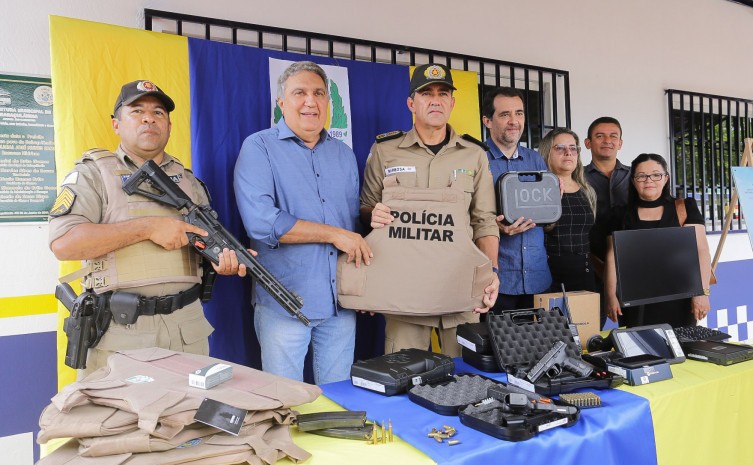 Destacamento da Polícia Militar de Babaçulândia recebe novos equipamentos - Foto: Marcos Veloso/Governo do Tocantins