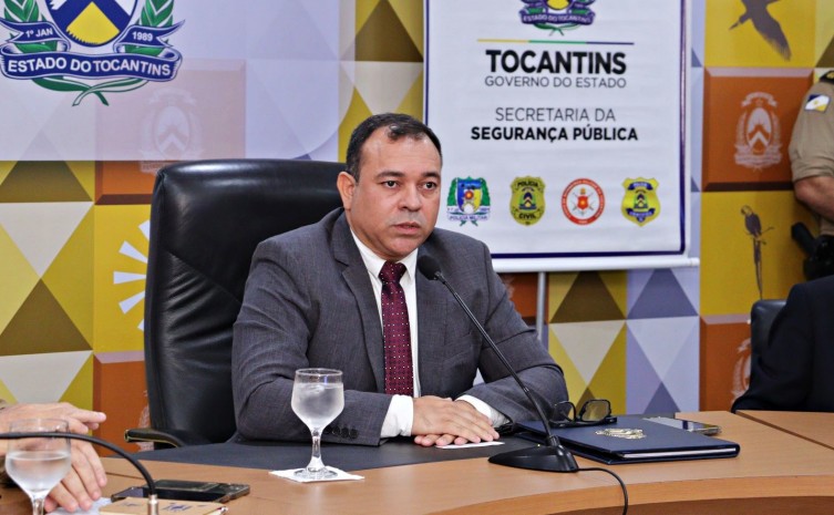Durante a coletiva foi anunciada a Operação Tolerância Zero que visa a continuidade das ações de combate à criminalidade em todo o Estado - Foto: Luiz de Castro/Governo do Tocantins