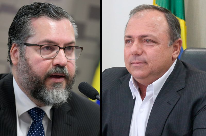 Ernesto Araújo, ex-titular das Relações Exteriores, depõe na terça; Eduardo Pazuello, ex-ministro da Saúde, na quarta - Agência Senado