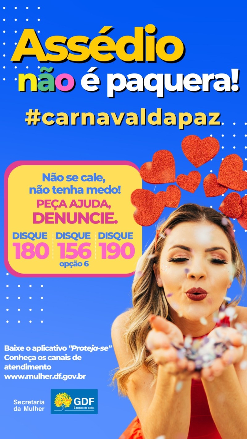 Arte: Divulgação/Secretaria da Mulher