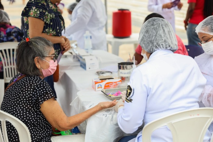 Atendimentos de saúde alusivos ao mês da mulher na Ação Resgate - Foto: Wellington Silva