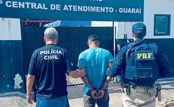 Homem preso é considerado de altíssima periculosidade e havia fugido do presídio da Papuda no Distrito Federal - Foto: SSP/Governo do Tocantins