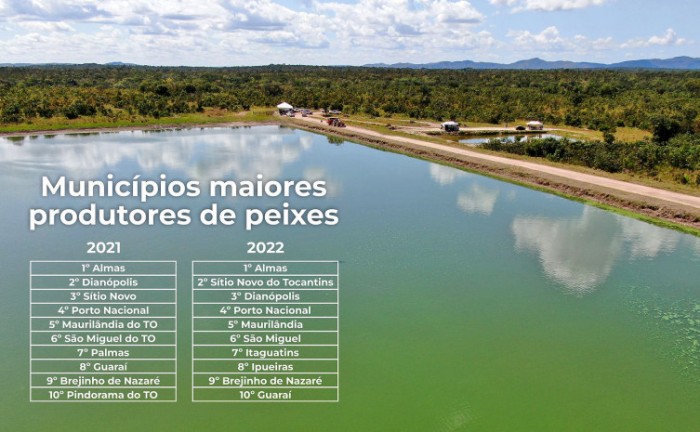 Fonte: IBGE Pesquisa da Pecuárias Municipal (dados preliminares 2021) | Com informações do Anuário da PEIXEBR da Piscicultura - Foto: Foto Jefferson Araujo/Governo do Tocantins