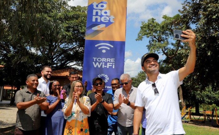 No Jalapão, governador Wanderlei Barbosa entrega as primeiras torres de projeto que conectará comunidades tradicionais do Tocantins ao mundo - Foto: Antônio Gonçalves/Governo do Tocantins