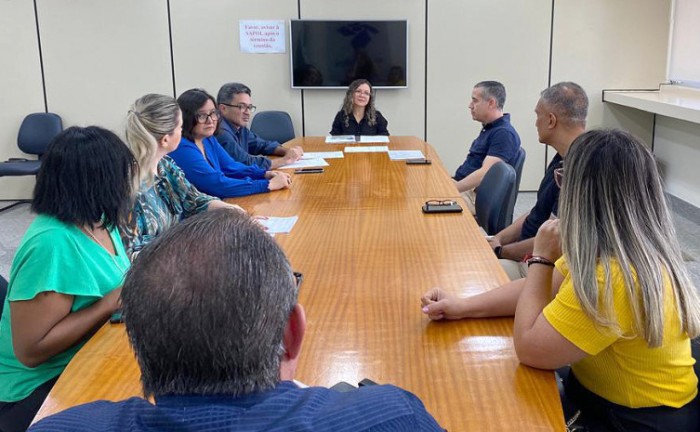 Diretoria de Gestão do Servir em reunião nesta quinta-feira, 20, em Palmas, com representantes da Receita Federal - Foto: Secad/Governo do Tocantins
