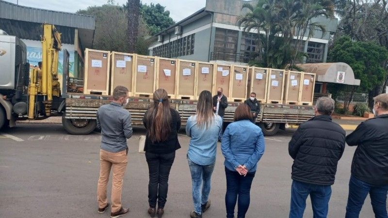 A 14 ª CRS, em Santa Rosa, recebeu 18 câmaras refrigeradas para distribuir a 15 municípios - Foto: Divulgação SES