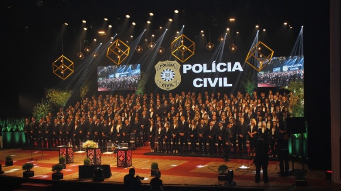 Solenidade marcou a formatura de 125 inspetores e 119 escrivães da 56ª Turma e da 57ª Turma, respectivamente -Foto: Gabriel Centeno/SSP