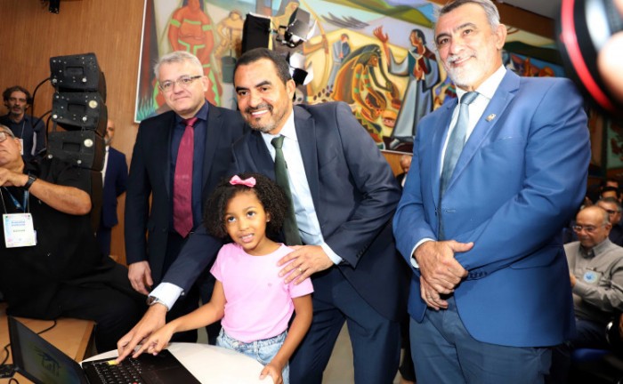 Durante o evento, o governador Wanderlei Barbosa destacou a importância da atenção à primeira infância para o futuro do Estado - Foto: Esequias Araújo/Governo do Tocantins
