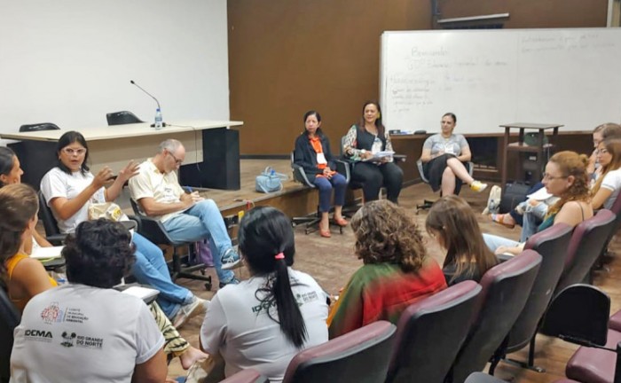 Participam do evento as técnicas do Naturatins, a assistente social Rosilene Reis e a geógrafa Denise Loureiro - Foto: Naturatins/Governo do Tocantins