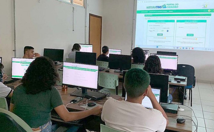 Alunos do curso de engenharia ambiental da UFT participaram de oficina sobre o Sigam nessa quarta-feira, 10, em Palmas - Foto: Naturatins/Governo do Tocantins
