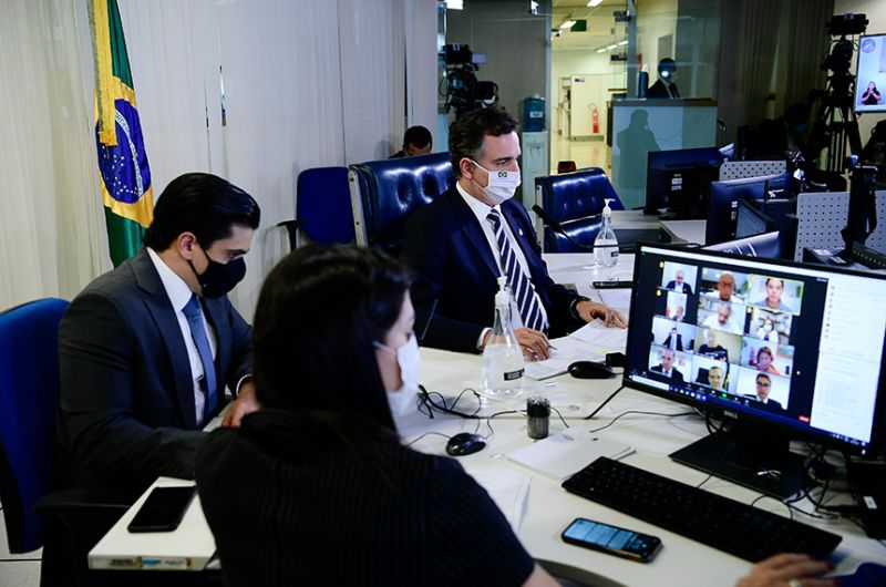 O presidente do Senado, Rodrigo Pacheco, lembrou a importância da Defensoria Pública para garantir a prestação jurisdicional à população mais pobre