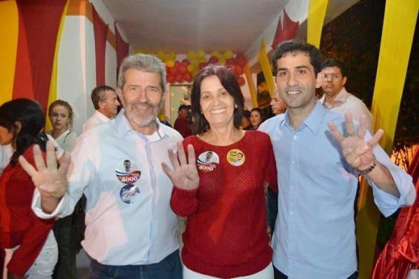 Vereadora Bêtania, Dep. Federal Gonzaga Patriota e o Dep. Estadual Claudiano Filho 