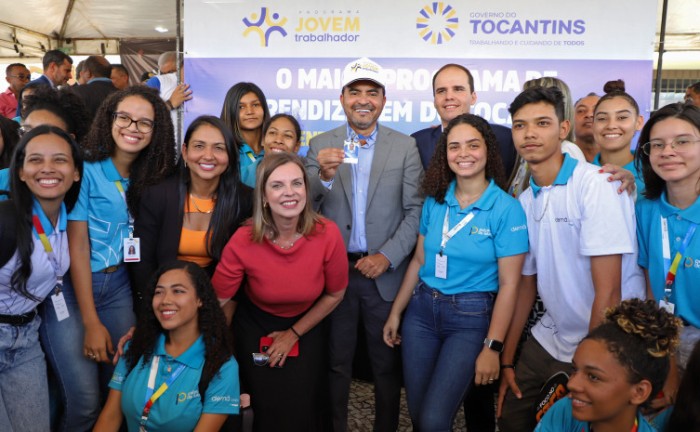 Lançamento do Programa Jovem Trabalhador ocorreu na ala Norte do Palácio Araguaia, em Palmas, nesta terça-feira, 23 - Foto: Antônio Gonçalves/Governo do Tocantins