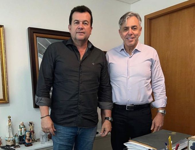 Fernando Vavá Moraes com o deputado federal Waldemar Oliveira / Foto: divulgação 