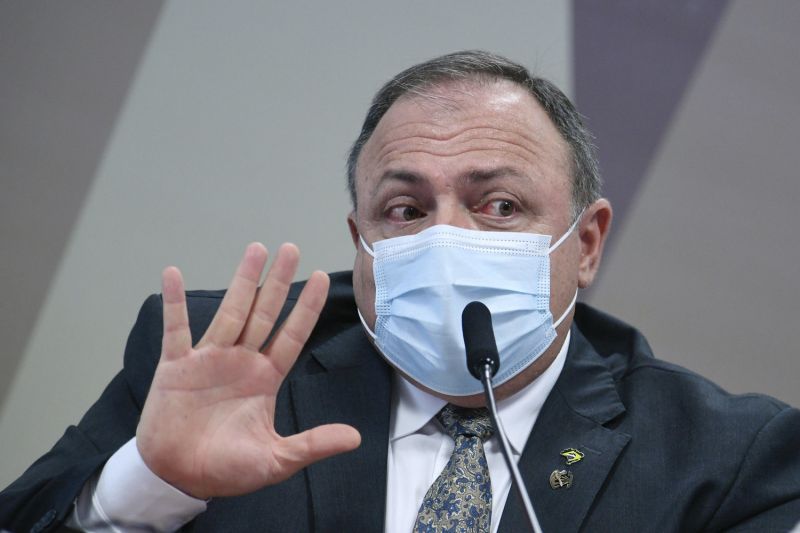O ex-ministro Eduardo Pazuello - (Foto: Edilson Rodrigues/Agência Senado - 20.05.2021)