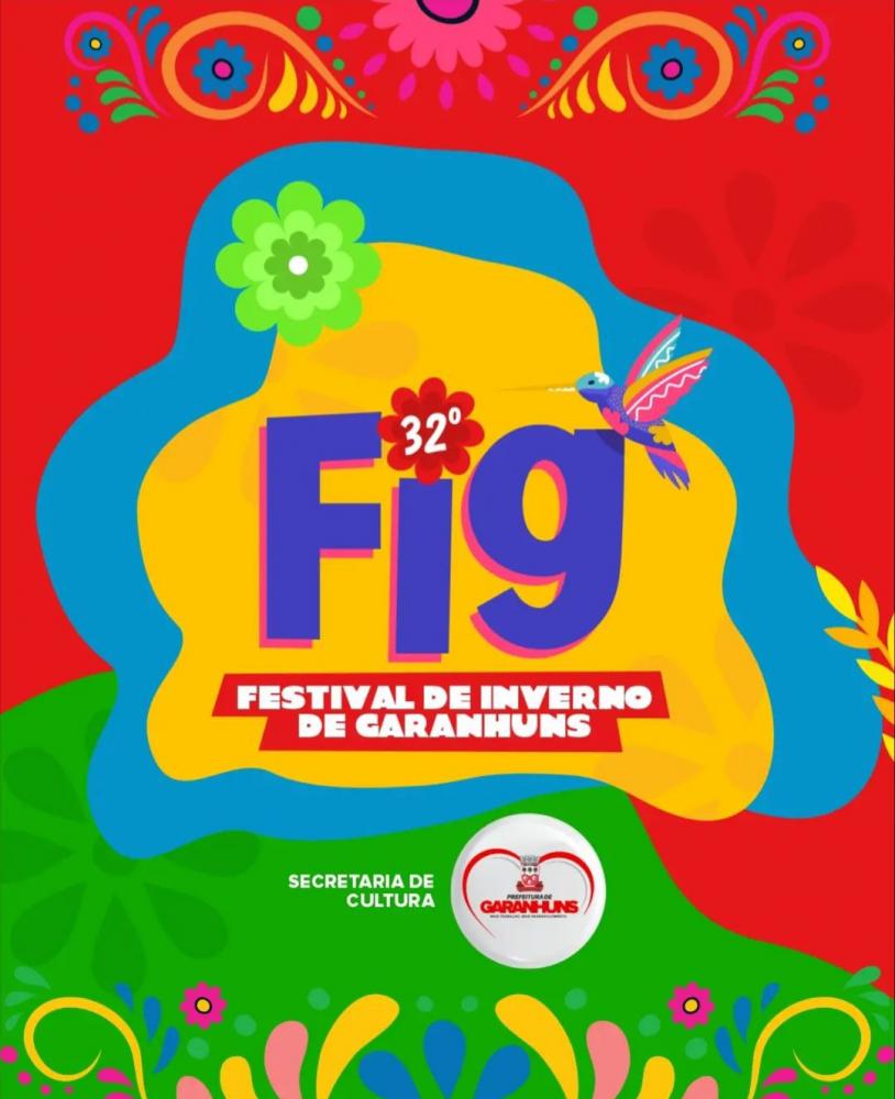 Marca oficial do FIG 2024 lançada pela prefeitura de Garanhuns 