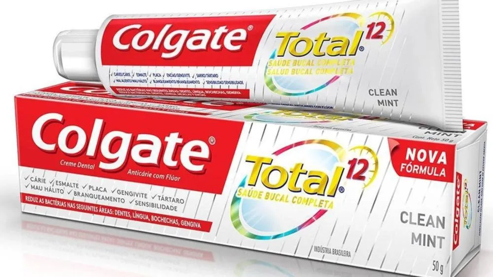 Anvisa suspende venda de creme dental Colgate Total 12 Clean Mint por 'relatos de eventos adversos' - Foto: Reprodução