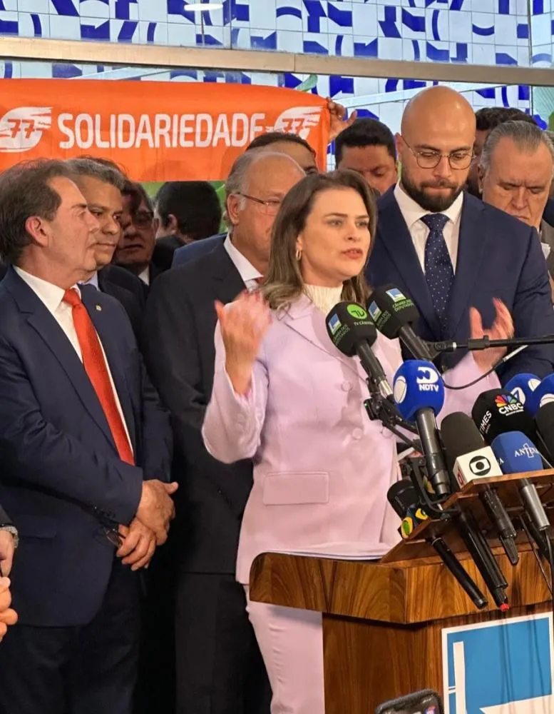 Marília Arraes teve sua pré-candidatura lançada ao Senado nesta quarta-feira (25), em ato que formalizou federação entre Solidariedade e PRD - Foto: Assessoria de Imprensa.