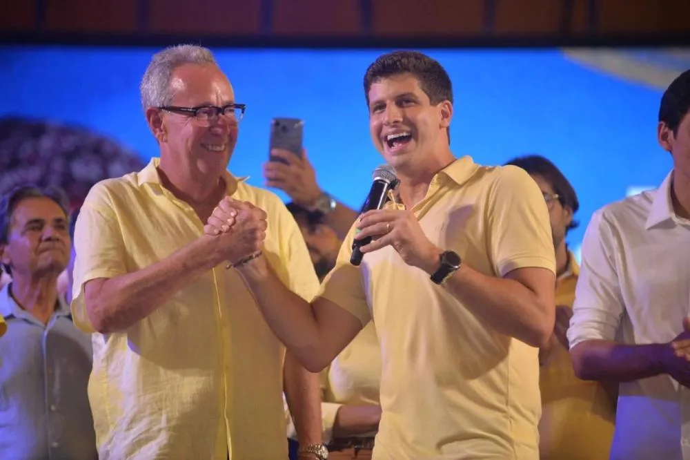 Deputado Álvaro Porto e o ex-prefeito do Recife João Campos • Foto: Divulgação