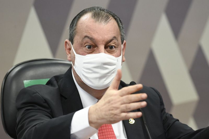 O presidente da CPI da Covid, senador Omar Aziz (PSD-AM) - (Foto: Jefferson Rudy/Agência Senado - 25.05.2021)
