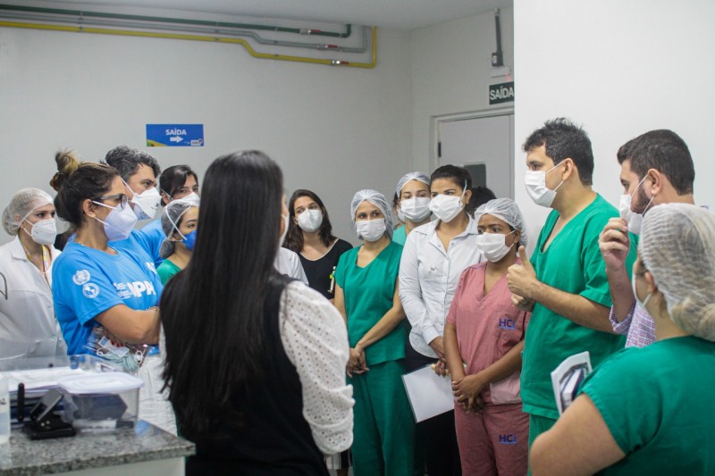 Equipe da OPAS visita unidades da rede estadual de saúde (Foto: Laécio Fontenelle)