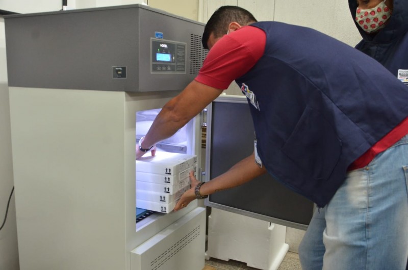 SES recebe sexto lote de vacina da Pfizer (Foto: Nael Reis)