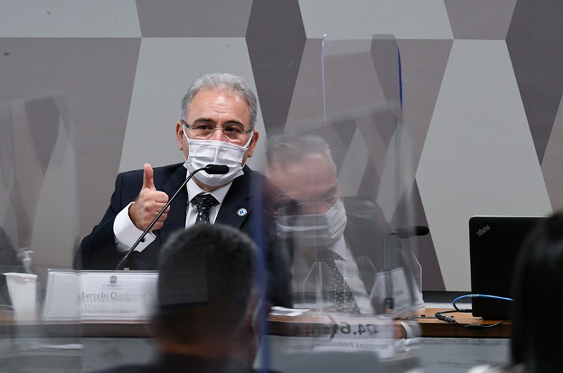 Ministro da Saúde foi questionado pelos senadores por mais de oito horas - Edilson Rodrigues/Agência Senado