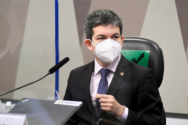 O senador Randolfe Rodrigues (Rede-AP) é o vice-presidente da CPI da Pandemia - Jefferson Rudy/Agência Senado