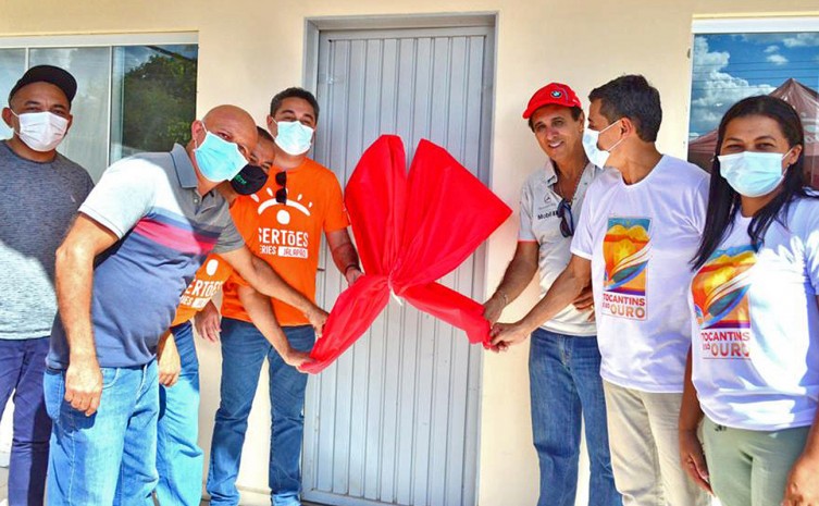 Jairo Mariano inaugurou a sala da Associação dos Condutores de Turismo de São Félix, no Centro de Convenções e Eventos - Foto: Flávio Cavalera/Governo do Tocantins