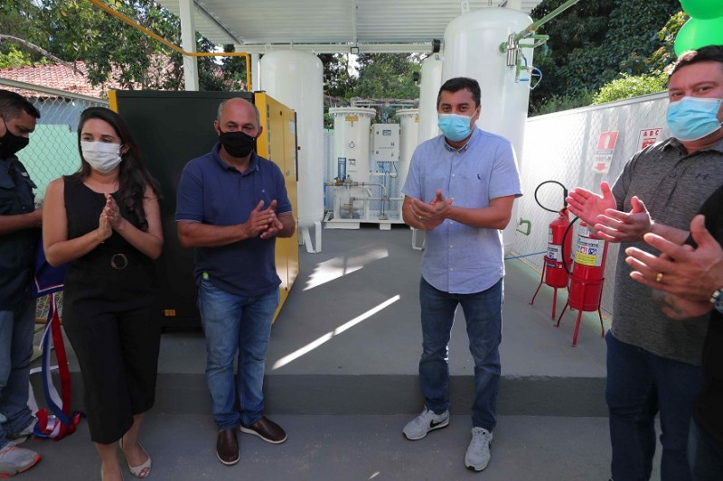 usina de oxigênio instalada no Hospital Geral de Novo Airão