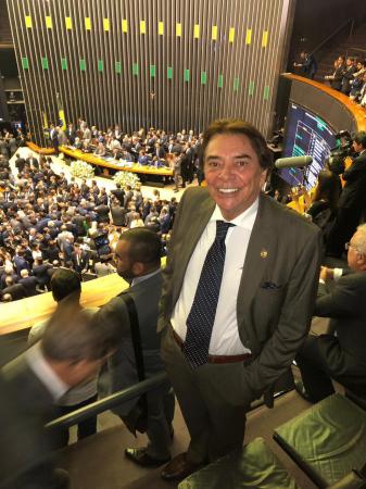 Givaldo Calado de Freitas em Brasília-DF na Câmara Federal, durante a posse do deputado federal Fernando Rodolfo 
