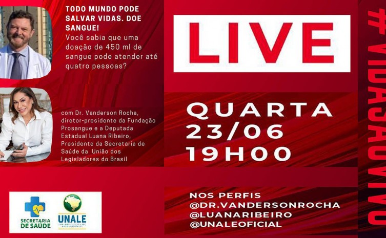 Pandemia reduz estoques de sangue e "Junho Vermelho" será debatido em live - Foto: Governo do Tocantins