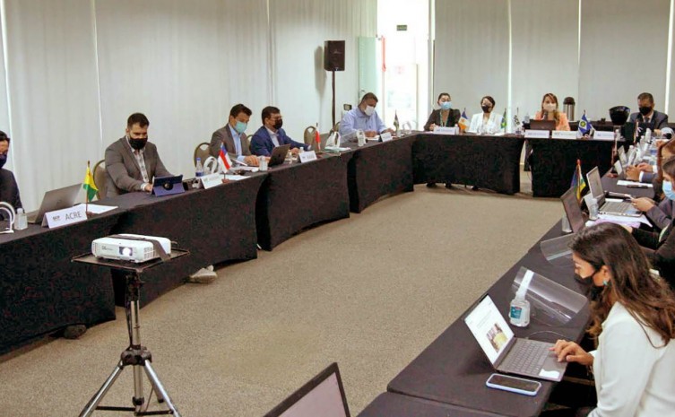 Representantes dos nove estados membros da Amazônia Legal participam do encontro em Brasília - Foto: Jailson Sam/GCF