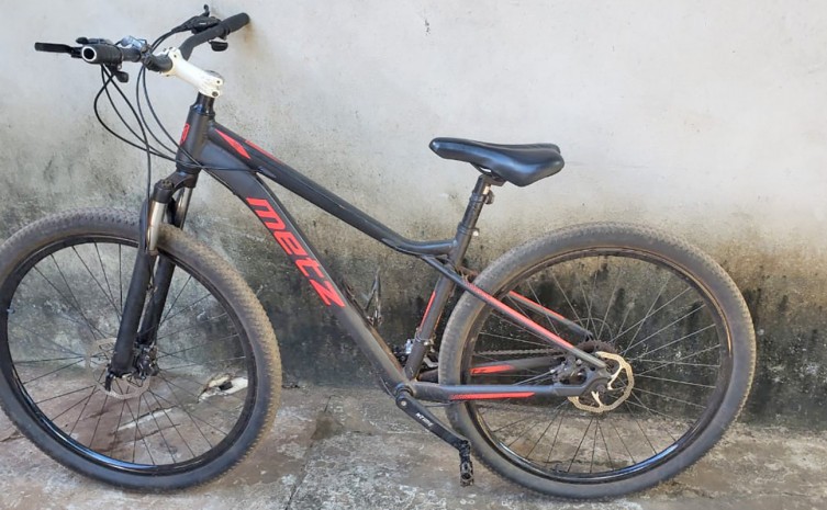 Bicicleta roubada e também recuperada pela Polícia Civil - Foto: SSP/Governo do Tocantins