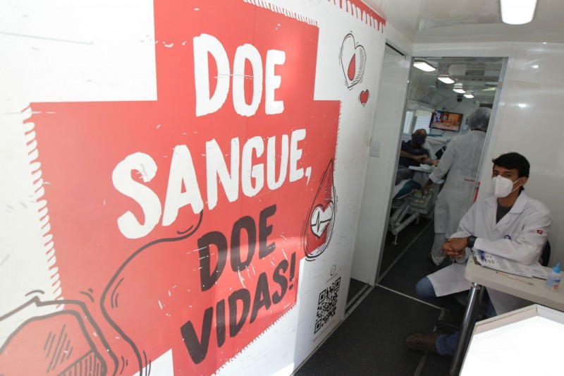 Hemoba e Policia Militar da Bahia se unem em mais uma campanha de Doação de sangue em todo o Estado. Foto: Elói Corrêa/GOVBA