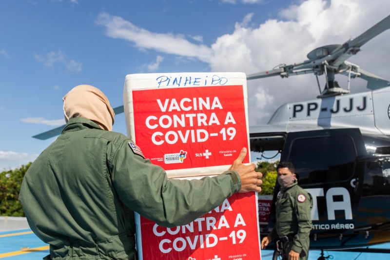  <em>Parte das vacinas saíram do CTA para a Unidade Regional de Saúde de Pinheiro (Foto: Ruy Barros)</em>