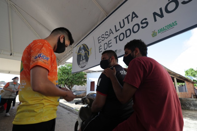 População de Itapiranga aprova drive-thru em campanha Vacina Amazonas