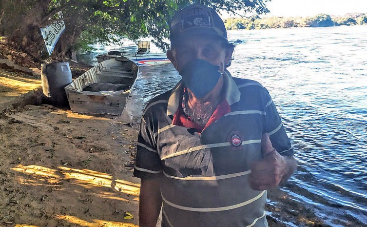 Florisval Barreira e Lira vive na Ilha do Sossego há 38 anos - Foto: Seleucia Fontes/Governo do Tocantins