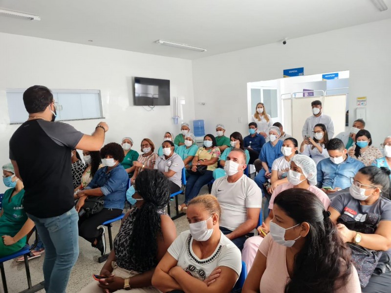 Capacitação sobre atendimento a pacientes com transtornos mentais e dependentes químicos (Foto: Divulgação)