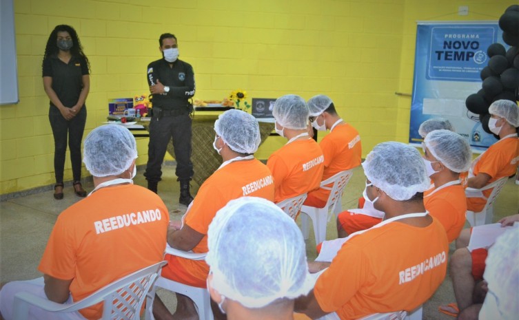 O gestor disse que a participação dos custodiados no curso melhora o comportamento nas atividades dentro da Unidade - Foto: Marcos Miranda/Governo do Tocantins