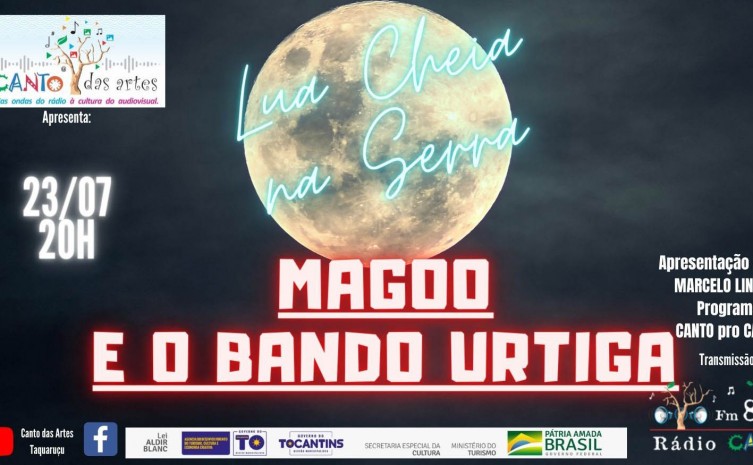 Apresentação ficará por conta de Magoo e o bando Urtiga e ocorre a partir das 20 horas, nas redes sociais - Foto: Divulgação