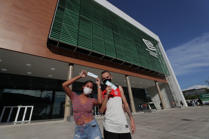 posto que mais vacinou no mutirão em Manaus