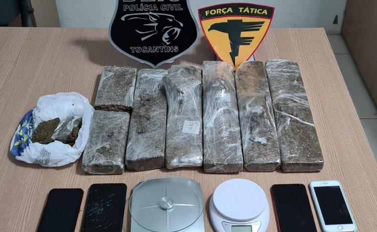 Drogas foram encontradas em vários pontos da cidade - Foto: Governo do Tocantins