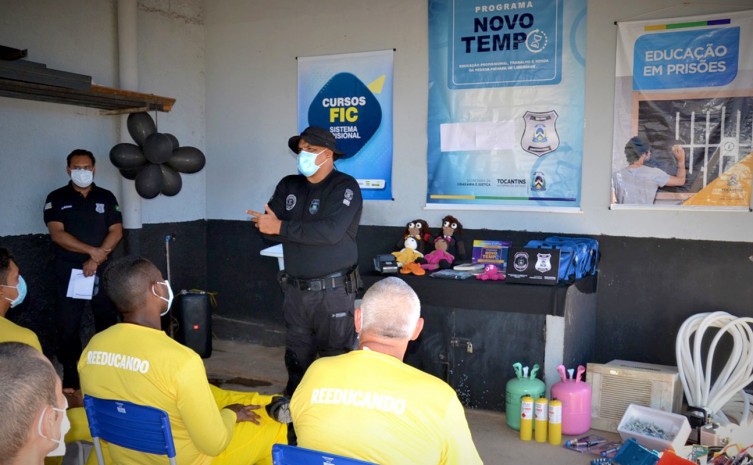 “O meu grande foco é passar meus conhecimentos para que eles possam ter uma vida digna lá fora”, disse o professor J.M.A. - Foto: Marcos Miranda/Governo do Tocantins