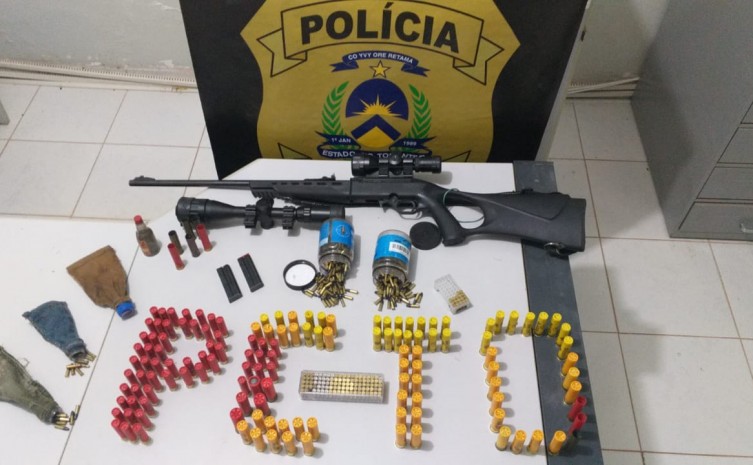 Polícia Civil apreende centenas de munições no sudeste do Estado - Foto: SSP/Governo do Tocantins